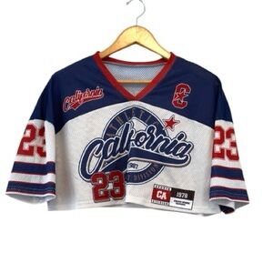 California Cropped Jersey sz Small oversized‎